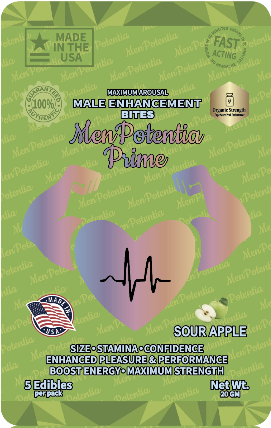 Sour Apple Flavor (5 Servings Per Pack)